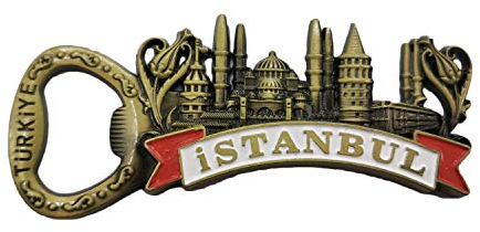 3D Istanbul Turkey Refrigerator Magnet Souvenir Metal Bottle Opener Collection, Istanbul Fridge Magnet Gift Magnetic Sticker Home Kitchen Decoration