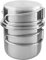 Tatonka Handle Mug 600 ml Set – Becherset aus rostfreiem Edelstahl bestehend aus Tasse und Deckel - Mit Klappgriffen und Volumenskalierung - kompatibel mit Nalgene Weithals 1L