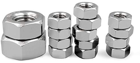 304 Dado esagonale sinistro in acciaio inox, 201 dado sinistro, dado anti-vite zincato-304 Materiale M6 (20 pz)