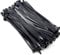 AIXMEET Serre-cables électriques 400 mm x 7.6 mm, Attache Cable, Serre Cables en plastique, Colliers Serre-Cable 400mm, Noir, Lot de 100 Pièces, élargir et Allonger