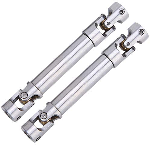 VGEBY 1 Paar RC Getriebewelle, Edelstahl Antriebswelle 90-125 mm 1/10 Fernbedienungs Raupenaufsatz