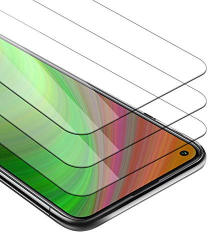 Cadorabo 3x Panzer Schutz Glas für Xiaomi Mi 10T / Mi 10T PRO - 3 Stück Schutzfolie in Ultra-Klar Hüllen freundlich - Gehärtetes (Tempered) Glas Dipslayschutz Folie in 9H Härte Anti Kratzer