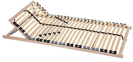 Beco Lattenrost, Easyfix K, 90 x 200 cm, Blauer Engel Zertifiziert, Test SEHR GUT, 28 Federholzleisten, einfache Selbstmontage, Kopfteil verstellbar, Made in Germany, 100 Nächte Testschlafen