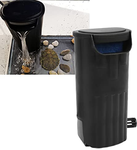 Filtre d'aquarium interne 500L/H, pompe submersible 4 en 1 avec éponge et charbon actif, cascade oxygénation, silencieux 40dB, pour eau douce et eau salée 30-120L