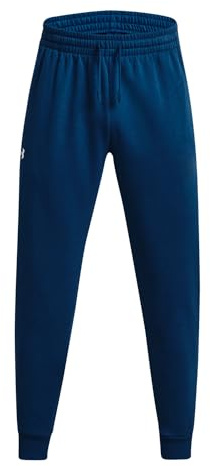 Under Armour Rival Fleece Jogginghose Herren blau/weiß, S