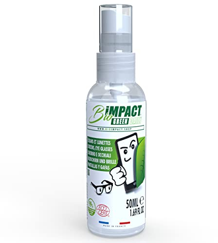Handy display reiniger und bildschirmreiniger spray (50ml) 99% natürlich | bio-zertifiziert von Ecocert