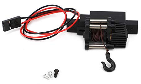 SPYMINNPOO Treuil Automatique de Voiture C34 RC, Accessoires de Pièces de Mise à Niveau de Treuil Automatique en Métal en Plastique Adaptés aux Grues de Treuil pour 1/16 RC Voiture WPL C34