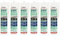 6x dubaust SAS24 Sanitärsilikon elastisch dauernassbeständig schimmelresistent Bad Küche Dusche Feuchträume 310ml Kartusche (sanitärgrau)