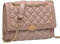 Kasgo Umhängetasche Damen, Elegant PU Leder Crossbody Bag Schultertasche Klein Handtasche Shoulder Bag für Dame mit Verstellbaren Kettengurt Braun