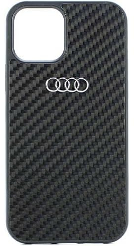 Audi Carbon Fiber Hülle für iPhone 11 / Xr 6.1 Schwarz Hard AU-TPUPCIP11-R8/D2-BK