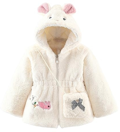 FeiliandaJJ Baby Kleinkind Mädchen Mantel mit Tasche Winterjacke Kinderjacken Warm Winter Jacken Dicke Kleidung