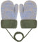 Becellen Baby Handschuhe Fäustlinge Winter, Kinder Warm Strickhandschuh Weich Niedlicher Handschuhe mit Schlüsselband für 0-3 Jahre Mädchen Junge (Grau)