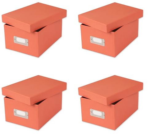 4x Goldbuch Fotobox Bella Vista bis 2800 Fotos 10x15 Foto Aufbewahrungsbox (lachs)