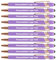 HEYZARDA Kugelschreiber mit Gravur Namen Text Logo für Büro Schule Business Stift Violett, 10 Stück