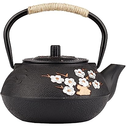 Tetera Marroqui Tetera De Hierro Fundido, Teteras De Té, Tetera Hecha A Mano De 800ML Para Cocina Casera Tetera Turca