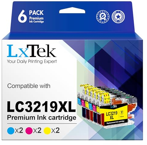 LxTek LC3219XL LC3219 Druckerpatronen LC3217 LC 3219 XL LC 3219XL Kompatibel für Brother LC3219XL LC 3217 LC-3219XL für Brother MFC-J5330DW Patronen MFC-J5730DW MFC-J6930DW (2 Cyan, 2 Magenta, 2 Gelb)