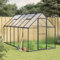 Gecheer Serra,Grande,da Giardino,Esterno,in Alluminio e PC,Antracite e Trasparente,334x169x195 cm,Serra per Piante,Serra da Esterno,Serra in Policarbonato,Serra Grande,Serra da Giardino