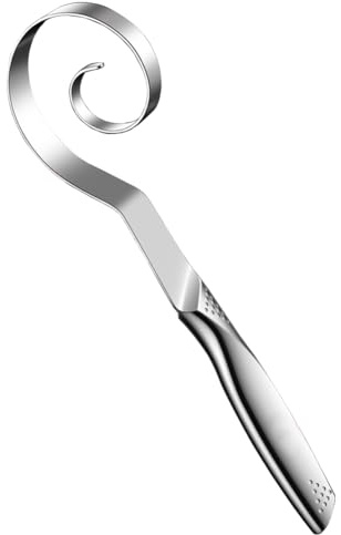 Danish Dough Whisk - Stainless Steel Seamless Wisking Tool for Sourdough Bread Baking, Pizza, Pastry, Cake Batter, Biscuits, Dishwasher Safe