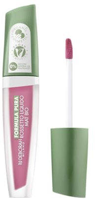 Deborah Milano - Rossetto Liquido Formula Pura BIO, Effetto Matte, N.02 Vintage Rose, Effetto Vellutato, Dona Labbra Morbide e Piene a Lunga Tenuta, 4.5 gr