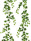 2 pezzi Ghirlanda di foglie di edera artificiale, 200CM Pianta Artificiale Sospesa, Edera Finta da Interno e Esterno, Ghirlanda di Nozze Verde per Matrimoni, Giardini, Corridoi, Decorazioni Murali
