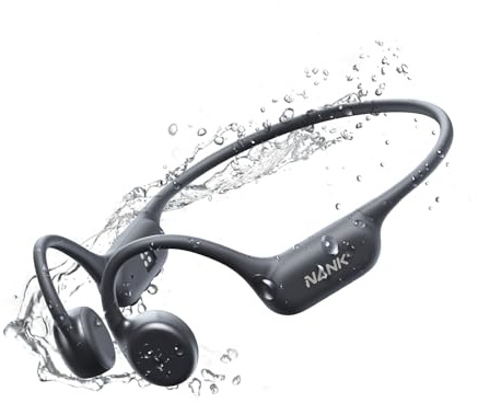 NANK Runner4 - Auriculares de natación, IP68 de conducción ósea y reproductor de MP3 de 16 GB, Bluetooth 5.4, inalámbrico, conducción ósea, auriculares deportivos subacuáticos para natación, correr