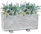 Garden Pley - Maceteros Grandes Exterior, Jardineras Exterior Grandes de Hormigón – Jardinera Rectangular Alicante Ceniza, 79x29x36 cm. (Ceniza, 79x29x36 cm)