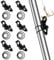 6 PCS Hook Keeper for Fishing Rod, Fishing Rod Hook Holder with 3 Sizes Rubber Rings Fish Hooks Holder