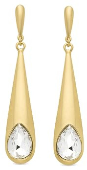 LUXENTER Drieo Ohrringe mit 18 Karat Gelbgold