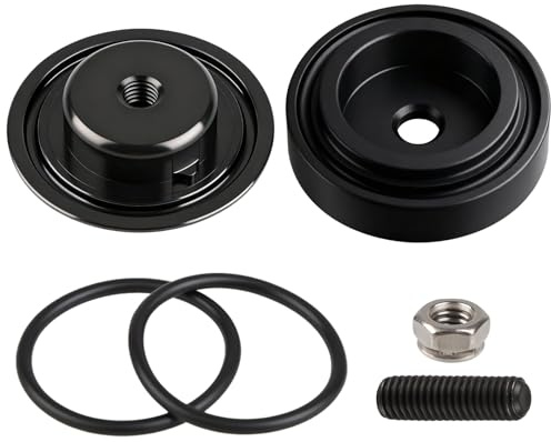 Car Rear Wiper Plug Cap, Car Plug Grommet Cap Wiper Block Off Delete Kit with Nut Screw and O-Rings Aluminium Alloy Universal Waterproof Wipers Block Cover Fit for RVs, Trucks Most Vehicles