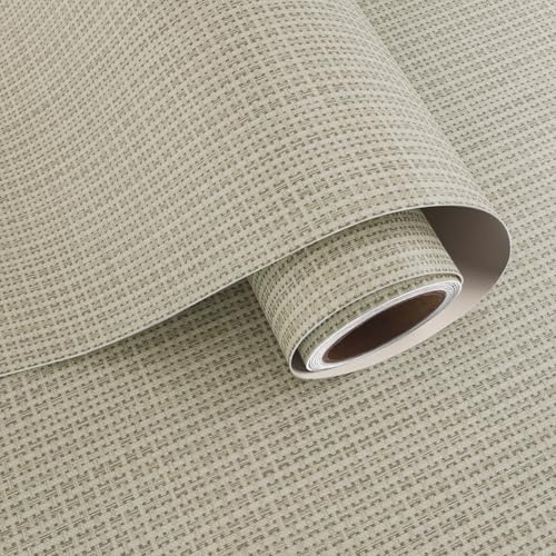 VaryPaper Beige Rattan Cane Weave Wallpaper 40cmx200cm Sticky Back Plastic Textured Fabric Contact Paper Self Adhesive Faux Rattan Weave Wallpaper for Living Room Bedroom Cupboard Shelf Furniture Wrap