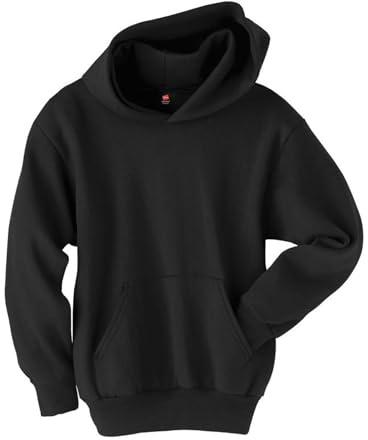 Hanes Boys Eco Smart Pullover Hoodie, Black, X-Large