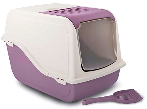 Croci C6020775 Katzentoilette Morgana Corner, 58 x 39 x 38 cm, Farblich sortiert