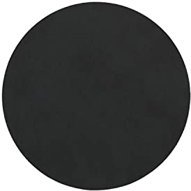 LinDNA Circle Glasuntersetzer, Leder, Black, 10cm