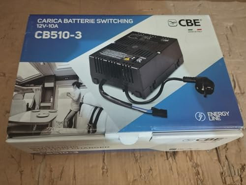 CBE Caricabatterie 12V 10A CB510 Piombo Gel per Camper Barca