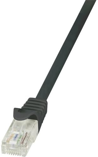 LogiLink CP2073U CAT6 U/UTP EconLine Patch Cable, 5 Meter Length, Black, Black, 5 Meter Length