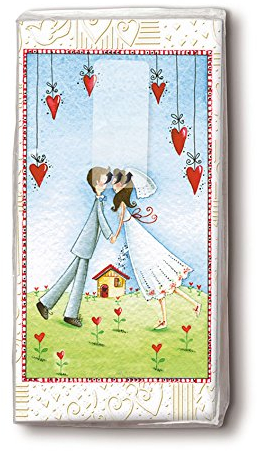 Paper+Design Taschentücher LOVERS FOREVER / 5Packungen a 10Stück
