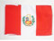 BANDERA de PERÚ 45x30cm - BANDERINA PERUANA 30 x 45 cm cordeles - AZ FLAG