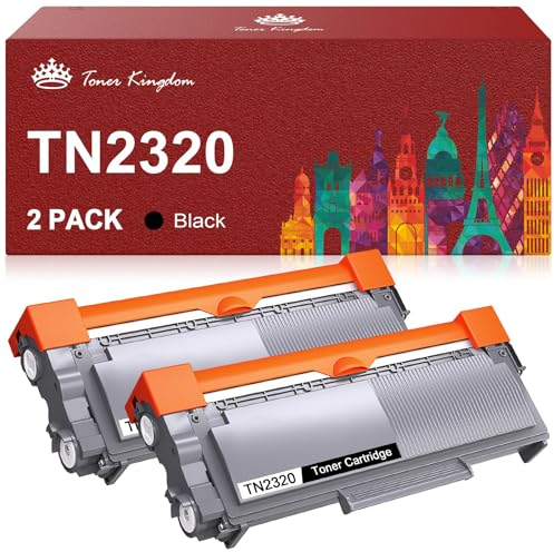 Toner Kingdom TN2320 Toner Kompatibel für Brother TN-2320 TN2310 für MFC-L2700DW HL-L2340DW DCP-L2520DW DCP-L2500D MFC-L2700DN HL-L2300D MFC-L2740DW MFC-L2700DW Toner (Schwarz, 2-Pack)