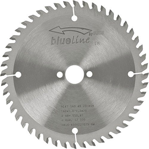 AKE 91471604820-B18 Kreissägeblatt HW, Durchmesser 160 x 1,2 x 20 mm Z48 Flach-Trapezzahn, positiv