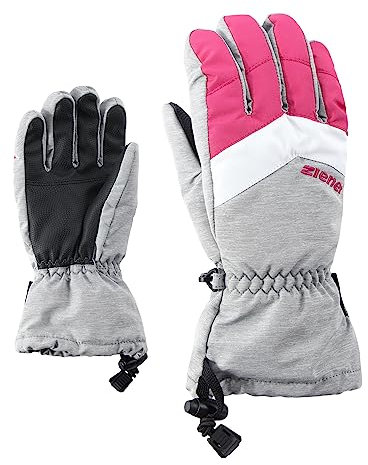 Ziener Kinder LETT AS glove junior Ski-Handschuhe / Wintersport | wasserdicht atmungsaktiv, light melange, 3,5