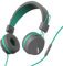 Hama Kopfhörer Next (On-Ear-Kopfhörer, Mikrofon 75 Hz - 20 kHz (2200 Ω), Kopfhörer 20 Hz - 20 kHz (32 Ohm), faltbar, 3,52 mm Klinkenstecker, einseitig, Länge 1,5 m, Türkis/Grau