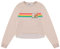 MTV Damen Langarm Raglan Sweatshirt - Nostalgische 90er 'I Want My Print - Casual Raw Edge Fleece Pullover, Beige, L