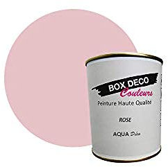 BOX DECO COULEURS Peinture murale acrylique aspect velours Aqua Déco - 750ml, Rose