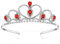Lovelyshop Rot Gems Strass Tiara für kleines Mädchen in Halloween Geburtstag Prinzessin Party