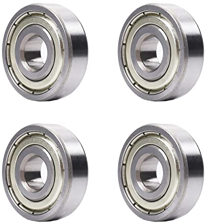 Othmro 6200ZZ Kugellager 10 mm x 30 mm x 9 mm Rillenkugellager Kohlenstoffstahl Z1 (4 Stück)