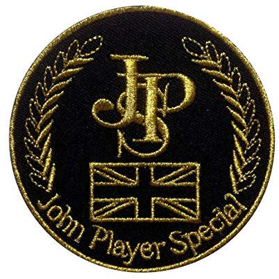 JPS Racing Team Sport Super Car Gold F1 Formula Bike Motorsport Racing Team Aufnäher Besticktes Patch zum Aufbügeln Applique