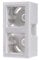Gira AP-Gehäuse 2f + Rahmen 106203 Standard 55 Rweiß Standard 55 Aufputzgehäuse 4010337076773