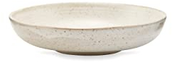 House Doctor Grand bol blanc Pion | Plats en faïence - Assiette à sel, assiette à pâtes, assiette à soupe | Danish Design for Hygge Living, h 4 cm, diamètre 19 cm, grand, blanc crème