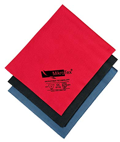 mikrotex Economic Window Cloth - 3 Pieces - Cleaning Wipes - Lint Free - Glass & Window Towel 50 x 40