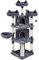 Yaheetech Arbre a Chat Geant 175 cm Design avec Griffoir, Tour de Jeux avec 2 Grottes Spacieux 3 Plateformes Planche à Gratter Gris Foncé